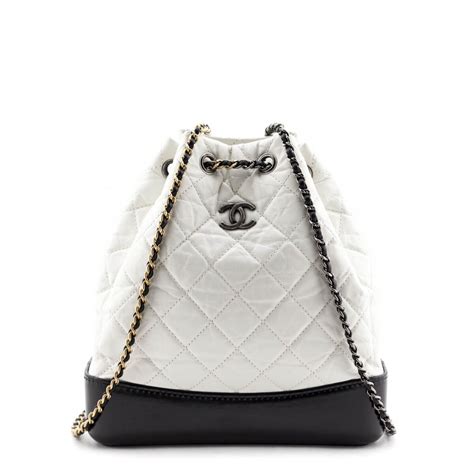 chanel white backpack|chanel gabrielle backpack price 2020.